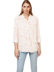 Heine Bluzka w kolorze kremowo-jasnoróżowym rozmiar: 38. Brązowe bluzki damskie Heine, bez wzorów, z wiskozy, bez kołnierzyka, bez ramiączek. Za 43.99 zł.