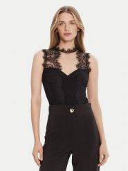 Rinascimento Body CFC0125003003 Czarny Slim Fit. Czarne body i gorsety Rinascimento, bez wzorów, z syntetyku. Za 299.99 zł.