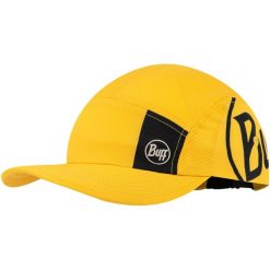 Czapka z daszkiem BUFF 5 PANEL GO CAP LOGO. Żółte czapki z daszkiem damskie Buff, bez wzorów. Za 139.90 zł.