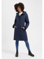 TRAVELIN' Płaszcz przejściowy "Uvana" w kolorze granatowym rozmiar: S. Niebieskie płaszcze damskie Travelin', s, bez wzorów, bez kaptura. Za 435.11 zł.