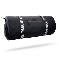 Torba sportowa GymBeam Barrel Black. Czarne torby sportowe GYMBEAM, bez wzorów, z materiału, duże. Za 98.90 zł.