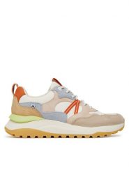 Rieker Revolution Lifestyle Sneakersy W2501-82 Beżowy. Brązowe obuwie sportowe damskie Rieker Revolution Lifestyle, z materiału, bez zapięcia. Za 429.99 zł.