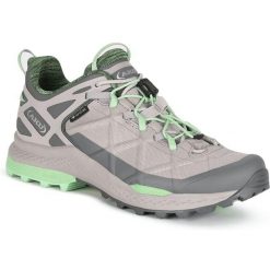 Buty trekkingowe damskie Aku Rocket Dfs Gtx. Szare obuwie trekkingowe damskie Aku, z materiału, bez zapięcia. Za 802.00 zł.