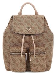 Guess Plecak w kolorze jasnobrązowym - 21 x 30 x 12 cm rozmiar: onesize. Brązowe plecaki Guess, z aplikacjami, z materiału. Za 404.99 zł.