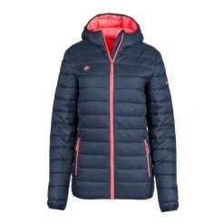 Kobieta turystyka kurtka puchowa izas Sindu. Brązowe kurtki damskie Izas, m, bez wzorów, z nylonu, bez kaptura. W wyprzedaży za 356.48 zł.