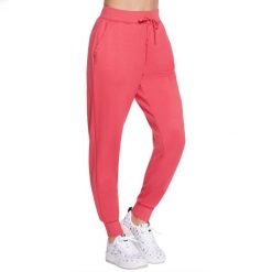 Spodnie sportowe damskie Skechers Skechluxe Restful Jogger Pant. Czerwone obuwie sportowe damskie Skechers, z elastanu, na fitness i siłownię. Za 159.99 zł.