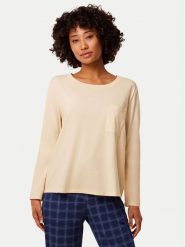 Triumph Koszulka piżamowa 10221070 Beżowy Regular Fit. Brązowe koszule nocne i halki Triumph, bez wzorów, z bawełny, bez ramiączek. Za 99.99 zł.