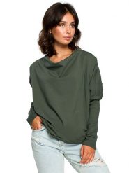 Be Wear Bluza w kolorze khaki rozmiar: XXL/3XL. Brązowe bluzy damskie Be Wear, xl, bez wzorów, bez kaptura. Za 131.74 zł.