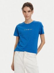 Beverly Hills Polo Club T-Shirt P-SS26W-TS6510 Niebieski Regular Fit. Niebieskie t-shirty damskie Beverly Hills Polo Club, l, bez wzorów, z bawełny, bez kołnierzyka. Za 139.99 zł.