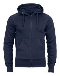 Clique Harper Bluza z kapturem rozpinana unisex z kieszenią boczną – dark navy. Niebieskie bluzy damskie CLIQUE, m, bez wzorów, z bawełny, z kapturem. Za 301.28 zł.