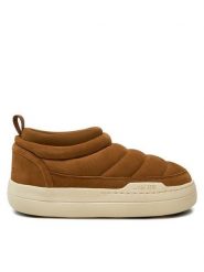 Moon Boot Botki Park Soft Suede 80D2470020 Brązowy. Brązowe botki damskie Moon Boot, ze skóry, bez obcasa, na płaskiej podeszwie, bez zapięcia. Za 599.99 zł.