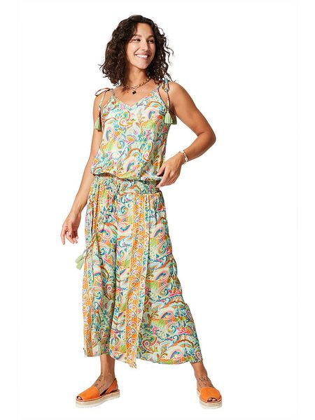 Aller Simplement Kombinezon ze wzorem rozmiar: 34-40. Kombinezony damskie Aller Simplement, bez wzorów, klasyczne, bez kołnierzyka, bez ramiączek. Za 52.55 zł.