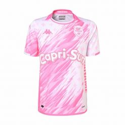 Trzecia koszulka Stade Français Kombat 2023/24. Czerwone koszulki damskie Kappa, bez wzorów, z jersey, bez kołnierzyka, bez ramiączek. W wyprzedaży za 245.05 zł.