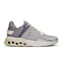 Sneakersy damskie ON Cloudnova Flux. Szare obuwie sportowe damskie On, bez zapięcia, do biegania. Za 598.99 zł.
