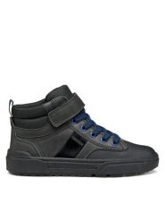 Geox Sneakersy J Weemble J56HAA 0MEFU C9999 S Czarny. Czarne buty sportowe chłopięce Geox, ze skóry, bez zapięcia. Za 179.99 zł.