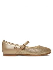 Tommy Hilfiger Baleriny Ballerina T4A3-33930-0572 M Złoty. Żółte baleriny dziewczęce Tommy Hilfiger, bez wzorów, ze skóry, bez obcasa, bez zapięcia. Za 349.99 zł.