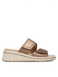 Caprice Klapki 9-27207-46 Brązowy. Brązowe klapki damskie Caprice, bez wzorów, ze skóry, bez obcasa, bez zapięcia. Za 206.99 zł.