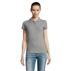 Damska Koszulka Polo Passion Melange. Szare koszulki sportowe damskie SOL'S, xl, bez wzorów, bez ramiączek. Za 68.99 zł.