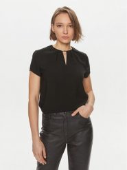 Calvin Klein Bluzka K20K207062 Czarny Regular Fit. Czarne bluzki damskie Calvin Klein, bez wzorów, z syntetyku, bez kołnierzyka, bez ramiączek. Za 419.99 zł.
