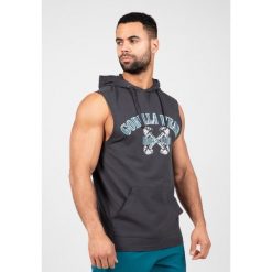 Chico S Z kapturem Koszulka - Dark Szary. Szare koszulki damskie GORILLA WEAR, s, bez wzorów, bez kołnierzyka, bez ramiączek. Za 212.00 zł.