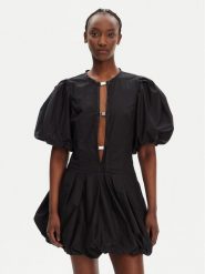 PINKO Sukienka koktajlowa Oliver 105212 A2LD Czarny Regular Fit. Czarne sukienki damskie Pinko, bez wzorów, z bawełny, wizytowe, bez ramiączek. Za 1,180.09 zł.