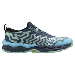 Buty do biegania damskie Mizuno Wave Daichi 8. Niebieskie obuwie sportowe damskie Mizuno, bez zapięcia, do biegania, mizuno wave. Za 659.99 zł.