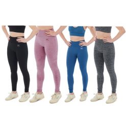 Legginsy sportowe damskie Xtreme Sportswear. Fioletowe legginsy damskie XTREME SOCKSWEAR, bez wzorów, z elastanu. Za 134.50 zł.
