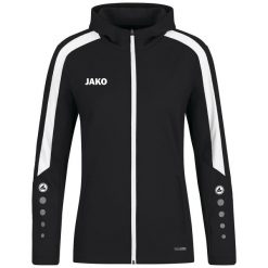 Damska bluza dresowa z kapturem Jako Power. Czarne bluzy damskie JAKO, bez wzorów, z dresówki, z kapturem. Za 331.50 zł.