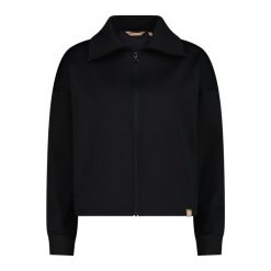 Kurtka damska z zamkiem z przodu CMP. Czarne kurtki damskie CMP, bez wzorów, bez kaptura. Za 323.50 zł.