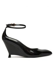 PINKO Czółenka Gwen 05 SD0643P050 Czarny. Czarne czółenka damskie Pinko, bez wzorów, ze skóry, bez obcasa. Za 1,179.00 zł.
