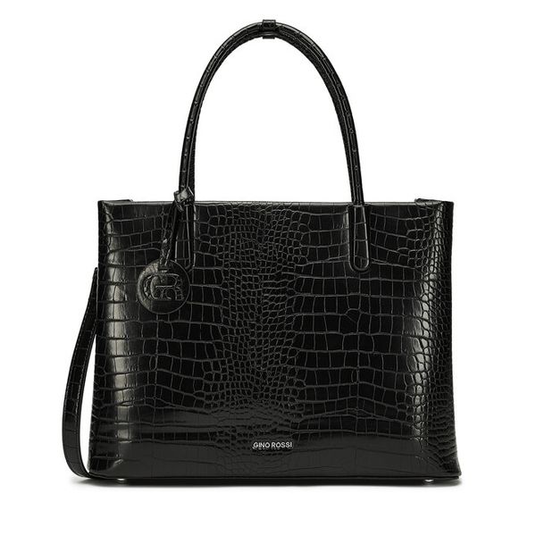 Torebka GINO ROSSI. Brązowe shopper bag Gino Rossi, bez dodatków. Za 279.99 zł.