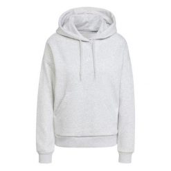 Bluza damska adidas Essentials Small Logo Feel Cozy. Szare bluzy damskie Adidas, l, bez wzorów, z bawełny, bez kaptura. Za 166.99 zł.