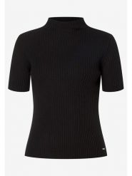 More & More Sweter w kolorze czarnym rozmiar: 46. Czarne swetry klasyczne damskie More & More, bez kołnierzyka. Za 92.21 zł.