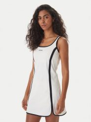 Guess Sukienka codzienna V6GK06 K2997 Écru Classic Fit. Sukienki damskie Guess, z aplikacjami, z syntetyku, bez ramiączek. Za 434.99 zł.