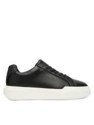 Calvin Klein Sneakersy Chunky Cupsole Laceup Lth Bt Aop YW0YW02036 Czarny. Czarne obuwie sportowe damskie Calvin Klein, ze skóry, bez zapięcia. Za 529.99 zł.