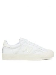 New Balance Trampki BB100LGY Biały. Białe trampki damskie New Balance, bez wzorów, ze skóry, bez zapięcia. Za 269.99 zł.