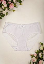 Białe Majtki Ozdobione Koronką Figi Takako. Białe figi Born2be, bez wzorów, z koronki. Za 9.99 zł.
