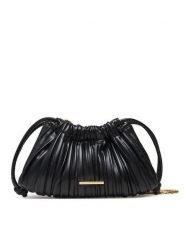 Calvin Klein Torebka Drawstring Plisse Conv Mini Cb P LV04F3077G Czarny. Czarne torebki wieczorowe damskie Calvin Klein, bez wzorów, ze skóry, bez dodatków. Za 269.99 zł.