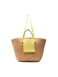 Jenny Fairy Torebka MJA-C-156-50-01 Beżowy. Brązowe torebki klasyczne damskie Jenny Fairy, z syntetyku, bez dodatków. Za 71.98 zł.