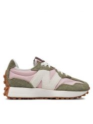 New Balance Sneakersy WS327FT Zielony. Zielone obuwie sportowe damskie New Balance, z materiału, bez zapięcia. Za 439.99 zł.