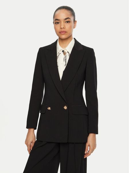 Marella Marynarka Camogli 2513041023 Czarny Regular Fit. Czarne marynarki i żakiety damskie Marella, bez wzorów, z syntetyku. Za 859.99 zł.