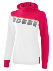 Erima Bluza "5-C" w kolorze biało-różowym rozmiar: 36. Białe bluzy damskie Erima, bez wzorów, z kapturem. Za 105.38 zł.