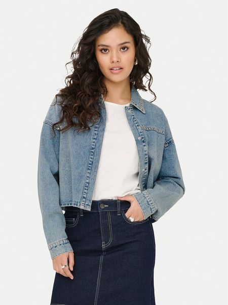 JDY Kurtka jeansowa Aspen 15351405 Niebieski Regular Fit. Niebieskie kurtki damskie JDY, l, bez wzorów, z bawełny, bez kaptura. Za 149.99 zł.