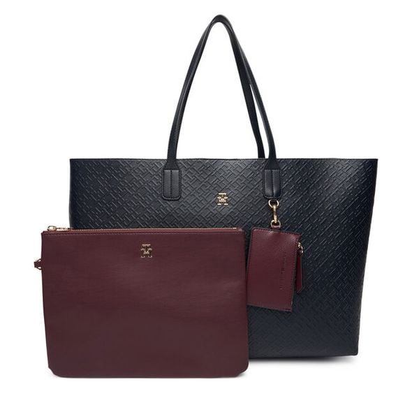 Torebka Tommy Hilfiger. Niebieskie shopper bag Tommy Hilfiger, bez dodatków. Za 699.99 zł.