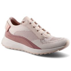 Różowe Sneakersy Tamaris Damskie Stylowe Obuwie. Czerwone obuwie sportowe damskie Tamaris, na wiosnę, z materiału, bez zapięcia, do biegania. Za 239.00 zł.