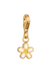 Elli Charm Damski Kwiat Emalia 925 Sterling Silver Pozłacany Lato / Złoto Plażowe Naszyjniki 1 ct. Szare naszyjniki damskie Elli, pozłacane. Za 148.99 zł.