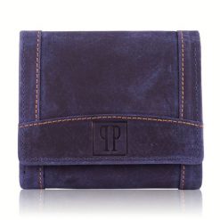 Portfel skórzany PAOLO PERUZZI T-70-PU fioletowy. Fioletowe portfele damskie PAOLO PERUZZI, bez wzorów, ze skóry. Za 49.99 zł.