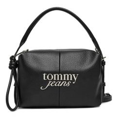 Torebka Tommy Jeans. Czarne torebki klasyczne damskie Tommy Jeans, z jeansu, bez dodatków. Za 449.99 zł.