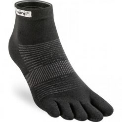 Skarpetki Injinji Lightweight Mini-Crew. Czarne skarpetki damskie Injinji, bez wzorów, ze skóry. Za 133.00 zł.