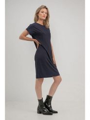 Josephine & Co Sukienka "Peggy" w kolorze granatowym rozmiar: 40. Niebieskie sukienki damskie Josephine & Co, bez wzorów, bez ramiączek. Za 153.71 zł.